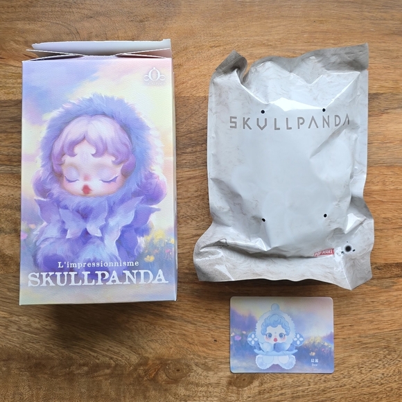 POP MART SKULLPANDA - L'impressionnisme Series Plush Toy - Dew - Picture 2 of 3